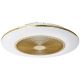 Brilagi - LED Dimmable light with a fan AURA LED/38W/230V 3000-6000K gold + remote control