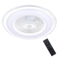 Brilagi - LED Dimmable light with a fan RONDA LED/48W/230V 3000-6000K white + remote control