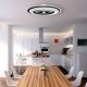Brilagi - LED Dimmable ceiling light with a fan RONDA LED/65W/230V 3000-6500K black + remote control