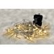 Brilagi - LED Outdoor Christmas chain 50xLED/8 functions/3xAA 8m IP44 warm white