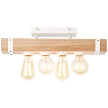 Brilliant - Attached chandelier WHITEWOOD 4xE27/30W/230V