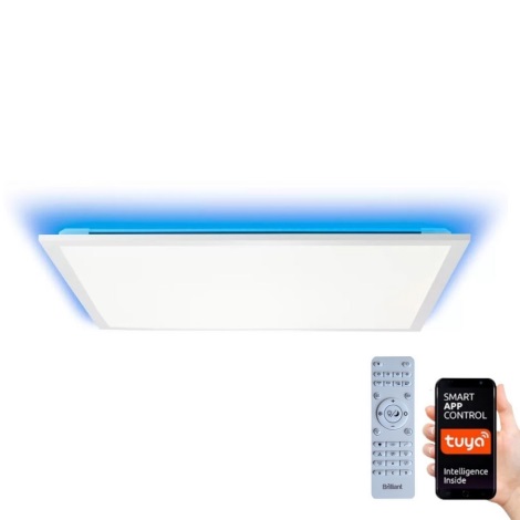 Brilliant - LED RGBW Dimmable ceiling light ELLERY LED/37W/230V 2700-6500K Wi-Fi Tuya + remote control