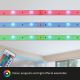 Brilo - LED RGB Dimmable strip 6,6m LED/6W/USB + remote control