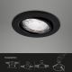 Brilo - SET 3x LED Bathroom recessed light 1xGU10/5W/230V IP23 black