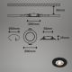 Brilo - SET 4x LED Bathroom recessed light LED/4,9W/230V IP44 black