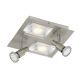Briloner 2879-042 - LED Ceiling light COMBINATA 2xGU10/3W + 2xLED/5W/230V