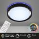 Briloner 3227-015 - LED RGB Dimmable ceiling light with sensor TALENA LED/24W/230V black + remote control