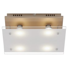 Briloner 3586-047 - LED Ceiling light SMART GOLD 4xGU10/4W/230V