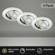 Briloner 8317-039-SET 3x LED Dimmable bathroom recessed light LED/5,5W/230V IP23