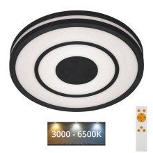 Briloner - LED Dimmable ceiling light RIPPLE LED/24W/230V 3000-6500K + remote control