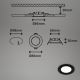 Briloner - SET 3x LED Bathroom recessed light LED/3W/230V IP23