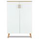 Cabinet FRISK 117x80 cm white/natural oak