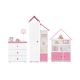 Cabinet PABIS 87x83 cm white/pink