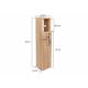 Cabinet with toilet paper holder STAR 65x15 cm brown