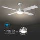 Ceiling fan 2xE27/35W/230V + remote control