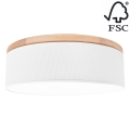 Ceiling light BENITA 2xE27/25W/230V d. 48 cm white/oak – FSC certified