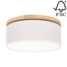Ceiling light BOHO 2xE27/25W/230V d. 38 cm oak – FSC certified