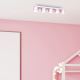 Ceiling light DIXIE 5xGX53/11W/230V pink