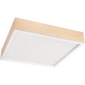 Ceiling light NATURAL SQUARE 4xE27/15W/230V 48x48 cm pine/white
