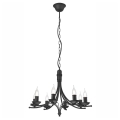 Chandelier on a chain LUCY 8xE14/60W/230V black