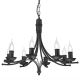 Chandelier on a chain LUCY 8xE14/60W/230V black