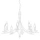 Chandelier on a chain LUCY 8xE14/60W/230V white
