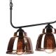 Chandelier on a chain MARIO 3xE27/60W/230V brass