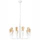 Chandelier on a chain TIFFANY 10xE27/60W/230V white