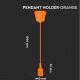 Chandelier on a string 1xE27/60W/230V orange