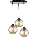 Chandelier on a string AMBRE WOOD 3xE27/60W/230V d. 30 cm