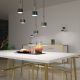 Chandelier on a string ARENA 5xGX53/11W/230V green/gold