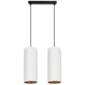 Chandelier on a string AVALO 2xE27/60W/230V white/copper