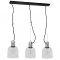 Chandelier on a string BANCO 3xE27/60W/230V clear