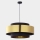 Chandelier on a string CALISTO 1xE27/25W/230V gold/black