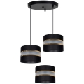 Chandelier on a string CORAL 3xE27/60W/230V black