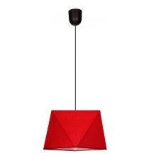 Chandelier on a string DIAMENT 1xE27/60W/230V red