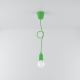 Chandelier on a string DIEGO 1xE27/60W/230V green