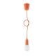 Chandelier on a string DIEGO 1xE27/60W/230V orange