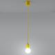 Chandelier on a string DIEGO 1xE27/60W/230V yellow