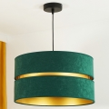 Chandelier on a string DUO 1xE27/40W/230V green/golden