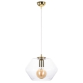Chandelier on a string EVEL 1xE27/60W/230V gold