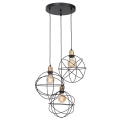 Chandelier on a string GERID 3xE27/60W/230V round