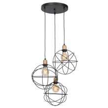 Chandelier on a string GERID 3xE27/60W/230V round