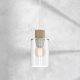 Chandelier on a string MADERA 1xE27/60W/230V white/wood