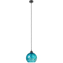 Chandelier on a string MARLBE 1xE27/60W/230V turquoise