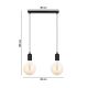 Chandelier on a string MIROS 2xE27/60W/230V black