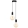 Chandelier on a string MIROS 2xE27/60W/230V round black