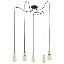 Chandelier on a string QUALLE 5xE27/60W/230V