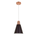 Chandelier on a string SHADE 1xE27/15W/230V copper/black