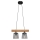 Chandelier on a string WOODSTOCK 2xE27/60W/230V
